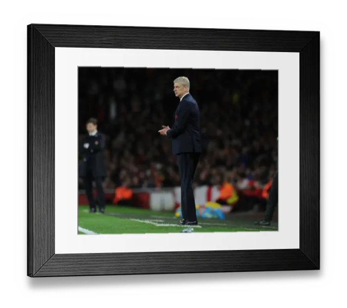 Framed Print : Arsene Wenger and Tottenham Face Off: Arsenal vs. Tottenham Showdown in the Premier League (2015-16)