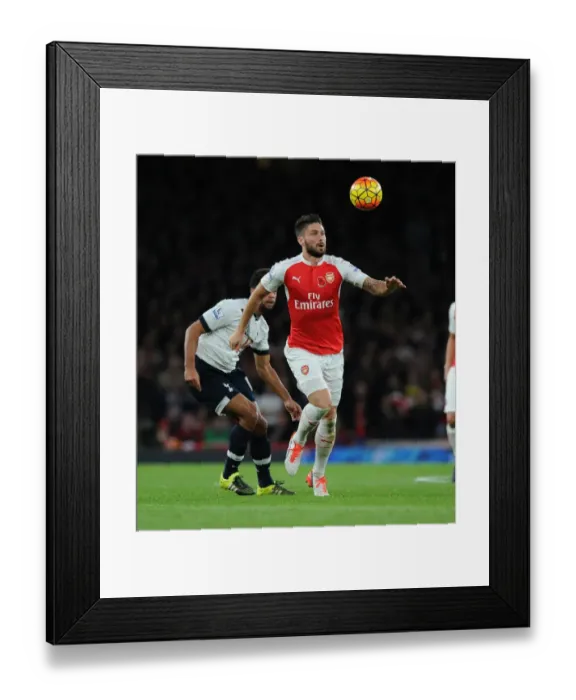 Framed Print : Arsenal vs. Tottenham: Olivier Giroud's Action-Packed Performance at the Emirates Stadium (Premier League 2015-16) Framed Print : Arsenal vs. Tottenham: Olivier Giroud's Action-Packed Performance at the Emirates Stadium (Premier League 2015-16)