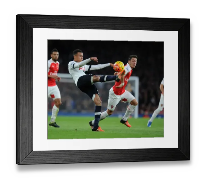 Framed Print : Clash of the Capital Rivals: Arsenal vs. Tottenham - Premier League Showdown (2015-16)