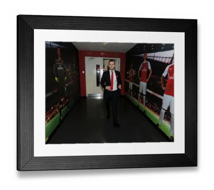 Framed Print : Jack Wilshere's Unyielding Spirit: Arsenal vs. Tottenham Rivalry (2015-16)