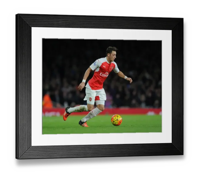 Framed Print : Mesut Ozil in Action: Arsenal vs. Tottenham Rivalry (2015-16), Emirates Stadium Framed Print : Mesut Ozil in Action: Arsenal vs. Tottenham Rivalry (2015-16), Emirates Stadium