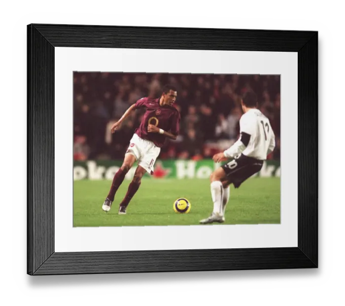 Framed Print : Gilberto (Arsenal). Arsenal 3: 0 Sparta Prague. UEFA Champions League, Group B Framed Print : Gilberto (Arsenal). Arsenal 3: 0 Sparta Prague. UEFA Champions League, Group B