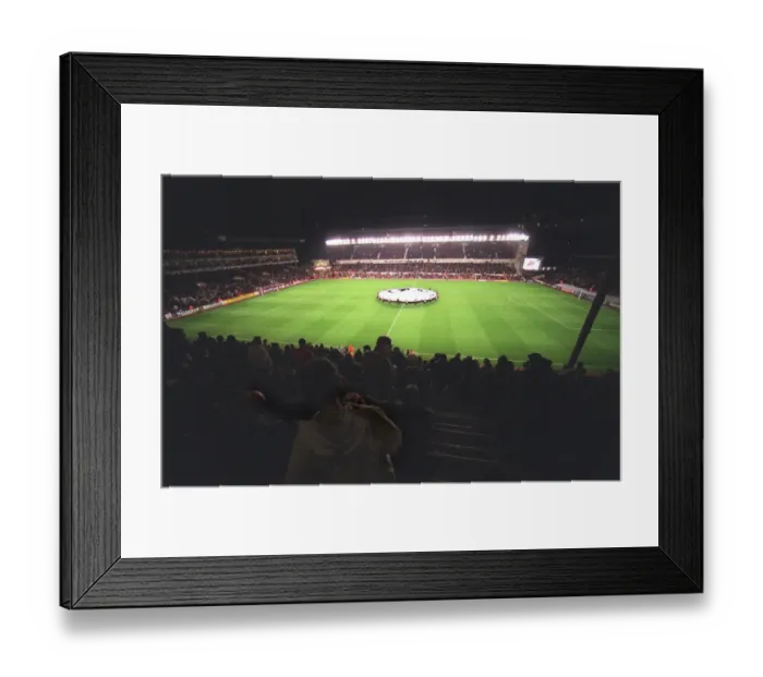 Framed Print : Arsenal Stadium, photographed from the East stand. Arsenal 3: 0 Sparta Prague
