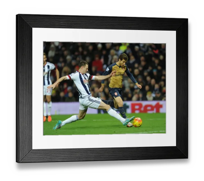 Framed Print : Intense Tackle: Flamini vs Evans, Premier League 2015-16 Framed Print : Intense Tackle: Flamini vs Evans, Premier League 2015-16