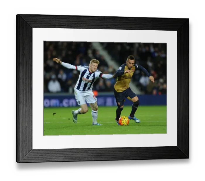Framed Print : Battle in the Midfield: Santi Cazorla vs. James McClean (2015-16) - Arsenal vs. West Bromwich Albion Framed Print : Battle in the Midfield: Santi Cazorla vs. James McClean (2015-16) - Arsenal vs. West Bromwich Albion
