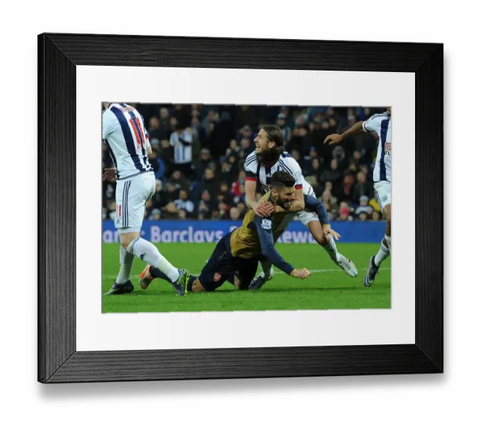 Framed Print : Intense Battle: Giroud vs Olsson - West Bromwich Albion vs Arsenal, Premier League 2015-16 Framed Print : Intense Battle: Giroud vs Olsson - West Bromwich Albion vs Arsenal, Premier League 2015-16