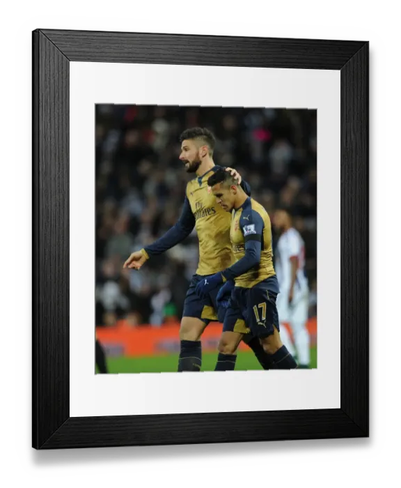Framed Print : Arsenal's Sanchez and Giroud in Action: West Bromwich Albion vs Arsenal (2015-16) Framed Print : Arsenal's Sanchez and Giroud in Action: West Bromwich Albion vs Arsenal (2015-16)