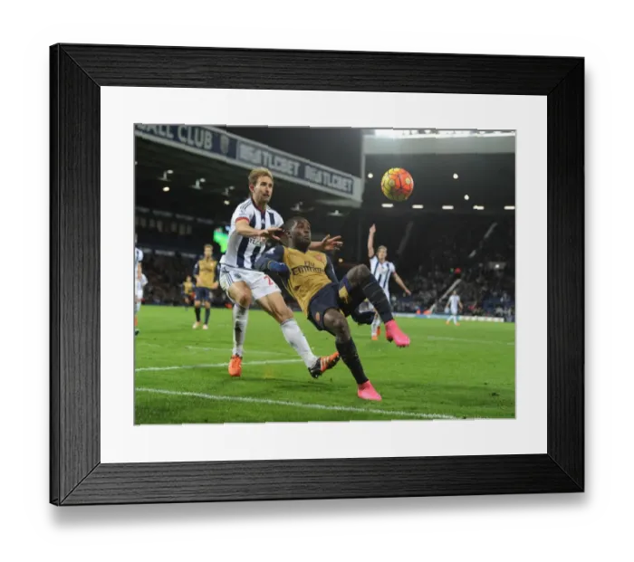 Framed Print : Clash at The Hawthorns: Campbell vs McAuley - A Premier League Battle