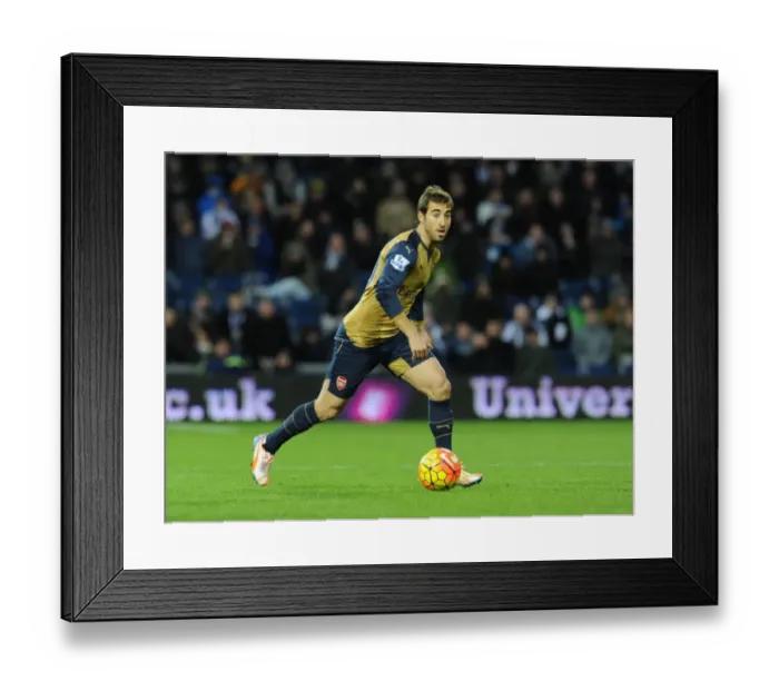 Framed Print : Mathieu Flamini: Arsenal vs. West Bromwich Albion, Premier League 2015-16