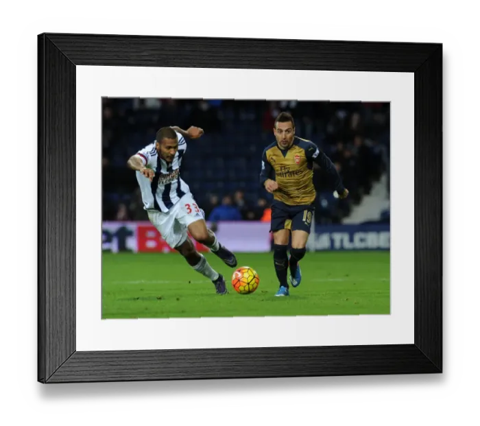 Framed Print : Santi Cazorla's Premier League Masterclass: Outsmarting Salomon Rondon of West Bromwich Albion