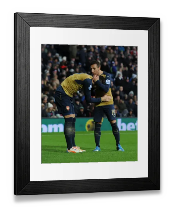 Framed Print : Giroud and Cazorla's Jubilant Moment: Arsenal's Goal Celebration vs West Bromwich Albion (2015-16) Framed Print : Giroud and Cazorla's Jubilant Moment: Arsenal's Goal Celebration vs West Bromwich Albion (2015-16)