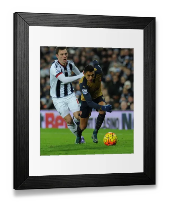 Framed Print : Alexis Sanchez Outsmarts Craig Gardner: Arsenal's Star Forward Dazzles in West Bromwich Albion Clash, Premier League 2015-16 Framed Print : Alexis Sanchez Outsmarts Craig Gardner: Arsenal's Star Forward Dazzles in West Bromwich Albion Clash, Premier League 2015-16