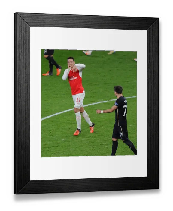 Framed Print : Mesut Ozil Scores First Arsenal Goal: Arsenal FC vs. GNK Dinamo Zagreb, UEFA Champions League, 2015 Framed Print : Mesut Ozil Scores First Arsenal Goal: Arsenal FC vs. GNK Dinamo Zagreb, UEFA Champions League, 2015