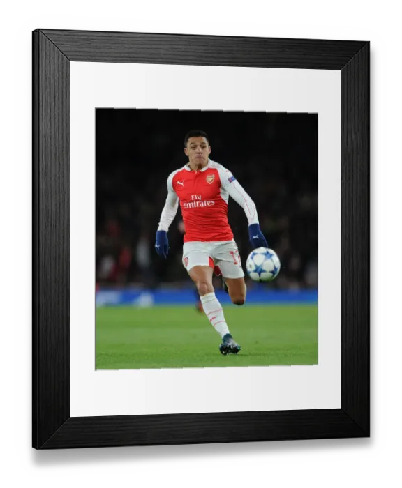 Framed Print : Alexis Sanchez in Action: Arsenal vs Dinamo Zagreb, 2015-16 UEFA Champions League Framed Print : Alexis Sanchez in Action: Arsenal vs Dinamo Zagreb, 2015-16 UEFA Champions League