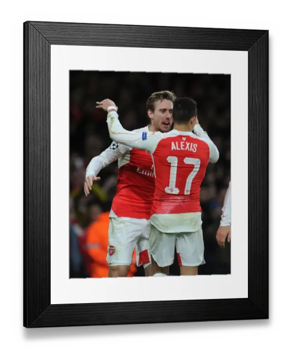 Framed Print : Alexis Sanchez Scores His Second: Arsenal's Victory Against Dinamo Zagreb in the UEFA Champions League, 2015