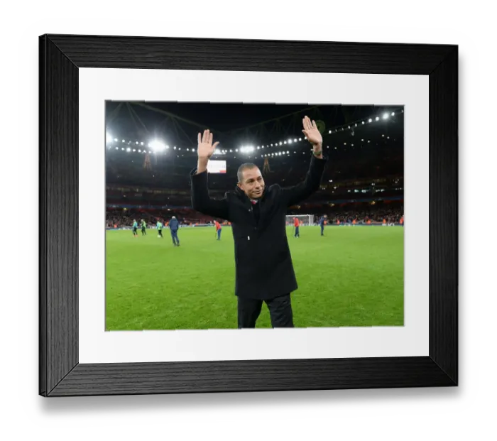Framed Print : Gilberto's Emotional Homecoming: Arsenal FC vs. GNK Dinamo Zagreb, UEFA Champions League, 2015