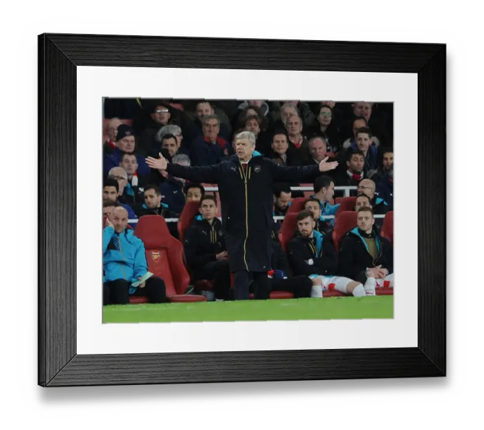 Framed Print : Arsene Wenger Leads Arsenal in UEFA Champions League Clash Against Dinamo Zagreb (2015-16) Framed Print : Arsene Wenger Leads Arsenal in UEFA Champions League Clash Against Dinamo Zagreb (2015-16)