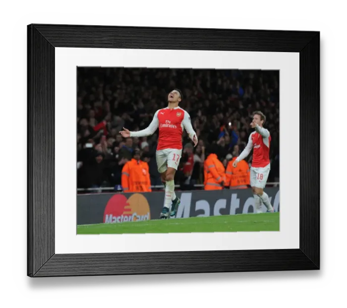 Framed Print : Alexis Sanchez Scores His Second: Arsenal's Victory Over Dinamo Zagreb in the Champions League, 2015 Framed Print : Alexis Sanchez Scores His Second: Arsenal's Victory Over Dinamo Zagreb in the Champions League, 2015