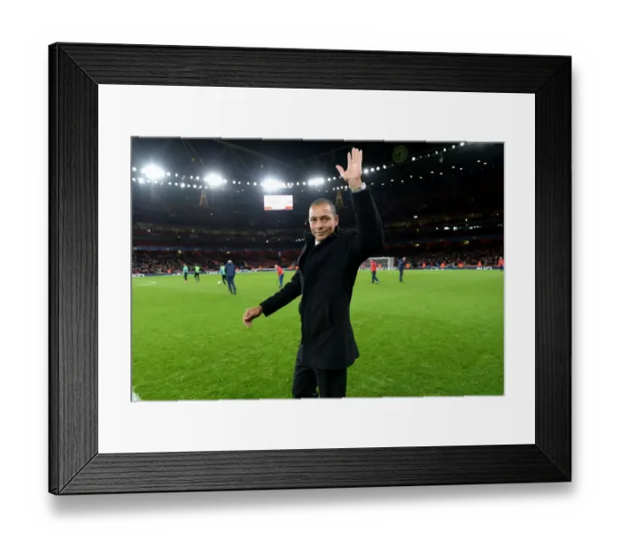 Framed Print : Gilberto's Emotional Return: Arsenal FC vs. GNK Dinamo Zagreb, UEFA Champions League, 2015