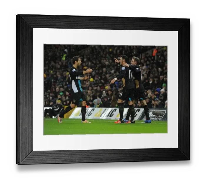 Framed Print : Mesut Ozil Scores Stunner: Norwich City vs. Arsenal, Premier League 2015-16