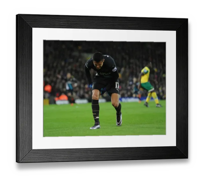 Framed Print : Alexis Sanchez: Injury Marrs Arsenal vs Norwich City (2015-16)