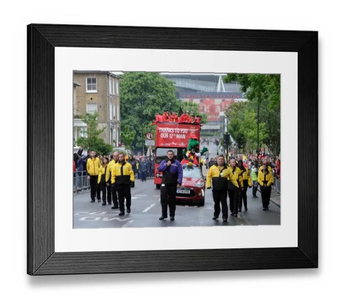 Framed Print : Arsenal FC: Celebrating FA Cup Victory at Emirates Stadium (May 31, 2015)