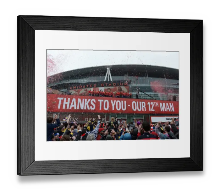Framed Print : Arsenal FA Cup Triumph: 2014-15 Victory Parade Framed Print : Arsenal FA Cup Triumph: 2014-15 Victory Parade