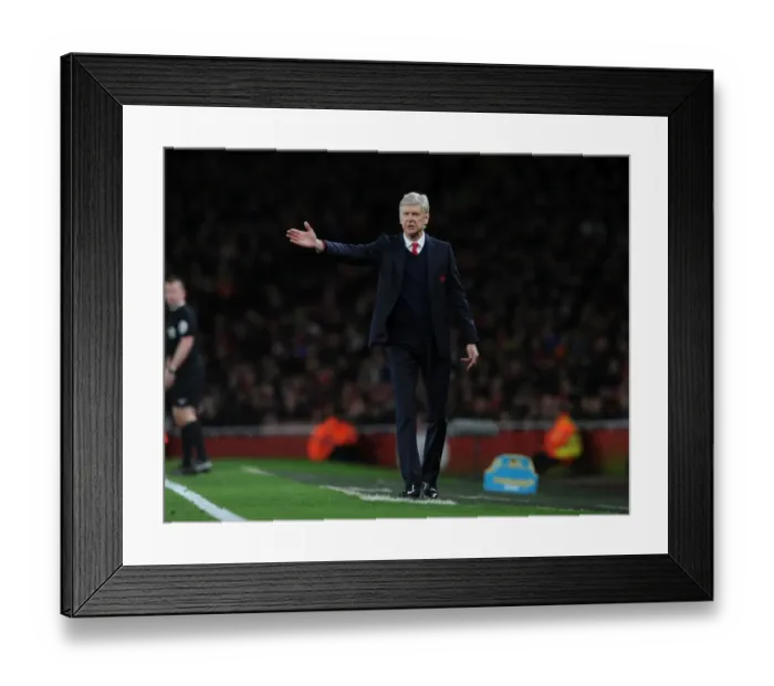 Framed Print : Arsene Wenger Leads Arsenal in Premier League Clash Against Sunderland, December 2015