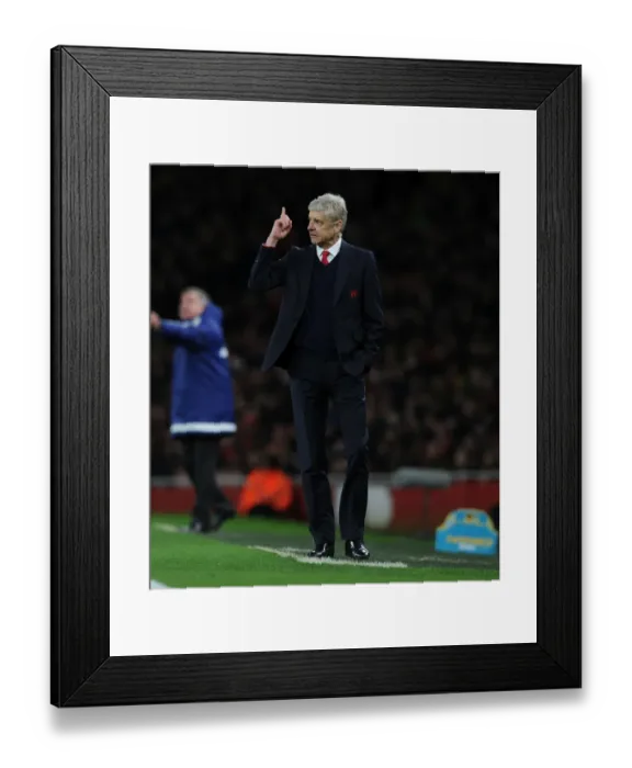 Framed Print : Arsene Wenger Leads Arsenal in Premier League Battle Against Sunderland, December 2015 Framed Print : Arsene Wenger Leads Arsenal in Premier League Battle Against Sunderland, December 2015