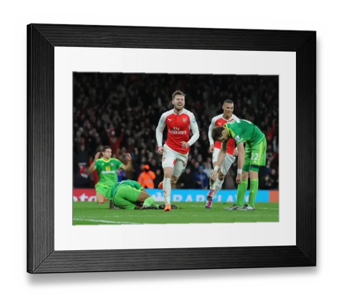 Framed Print : Arsenal's Ramsey Scores Hat-trick Against Sunderland in Premier League Showdown Framed Print : Arsenal's Ramsey Scores Hat-trick Against Sunderland in Premier League Showdown