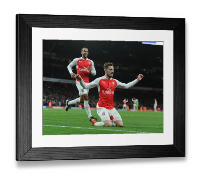 Framed Print : Arsenal's Ramsey Scores Hat-trick: Arsenal 3-0 Sunderland (Premier League, 2015-16)