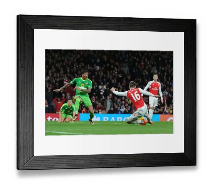 Framed Print : Ramsey Scores the Third: Arsenal's Victory over Sunderland in the Premier League 2015-16
