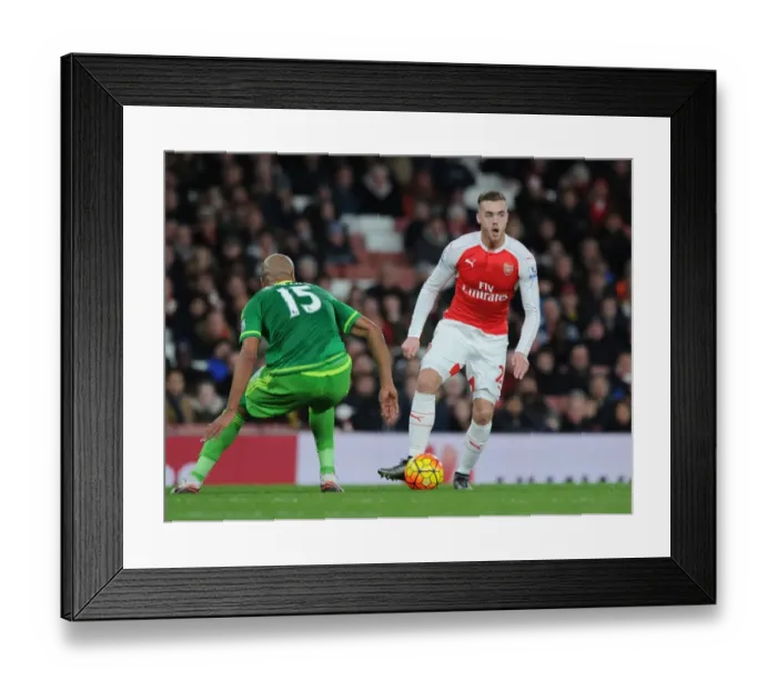 Framed Print : Arsenal vs. Sunderland: Battle at Emirates Stadium, Premier League, 2015