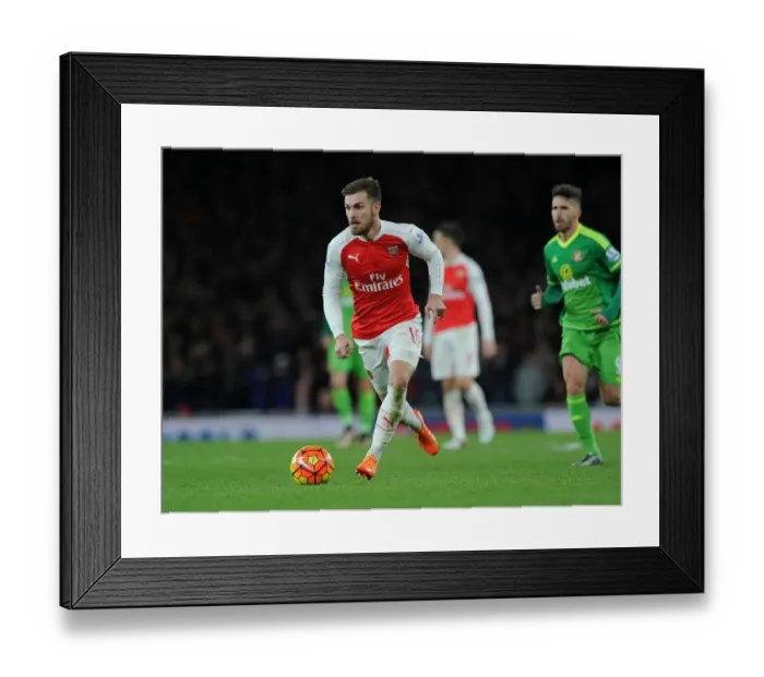 Framed Print : Arsenal's Ramsey Stars: Arsenal vs. Sunderland (December 2015)