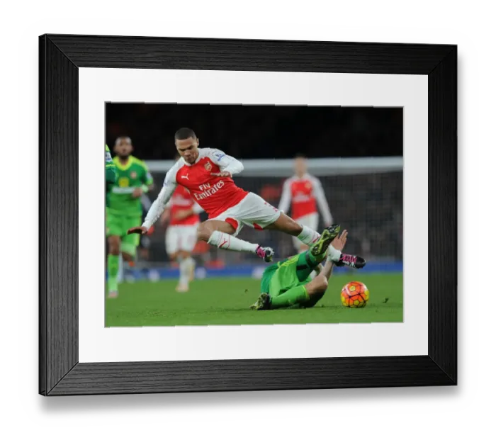 Framed Print : Intense Battle: Kieran Gibbs vs Sebastian Coates - Arsenal vs Sunderland, Premier League 2015-16 Framed Print : Intense Battle: Kieran Gibbs vs Sebastian Coates - Arsenal vs Sunderland, Premier League 2015-16
