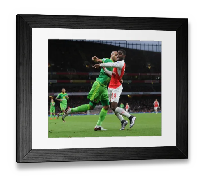 Framed Print : Campbell vs. Kaboul: A Battle of Strength and Determination in the Arsenal vs. Sunderland Clash (2015-16 Premier League) Framed Print : Campbell vs. Kaboul: A Battle of Strength and Determination in the Arsenal vs. Sunderland Clash (2015-16 Premier League)