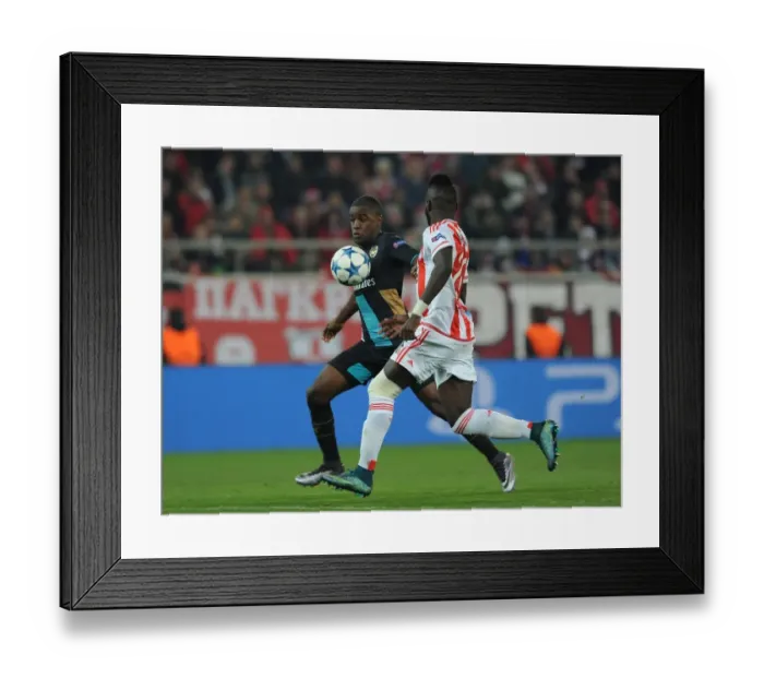 Framed Print : Clash of the Wings: Campbell vs Masuaku in the UEFA Champions League Framed Print : Clash of the Wings: Campbell vs Masuaku in the UEFA Champions League