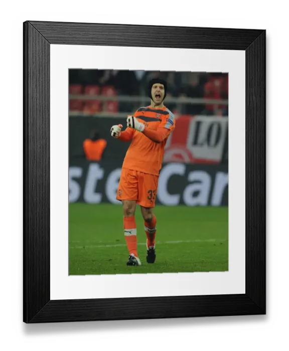 Framed Print : Champions League Glory: Petr Cech's Triumphant Night with Arsenal at Olympiacos (2015-16) Framed Print : Champions League Glory: Petr Cech's Triumphant Night with Arsenal at Olympiacos (2015-16)