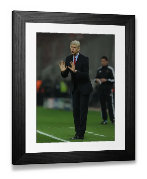 Framed Print : Arsene Wenger at Olympiacos: Arsenal's Manager in the UEFA Champions League 2015, Athens Framed Print : Arsene Wenger at Olympiacos: Arsenal's Manager in the UEFA Champions League 2015, Athens