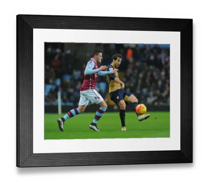Framed Print : Flamini's Brilliance: Arsenal's 2-0 Victory Over Aston Villa (Dec 13, 2015)