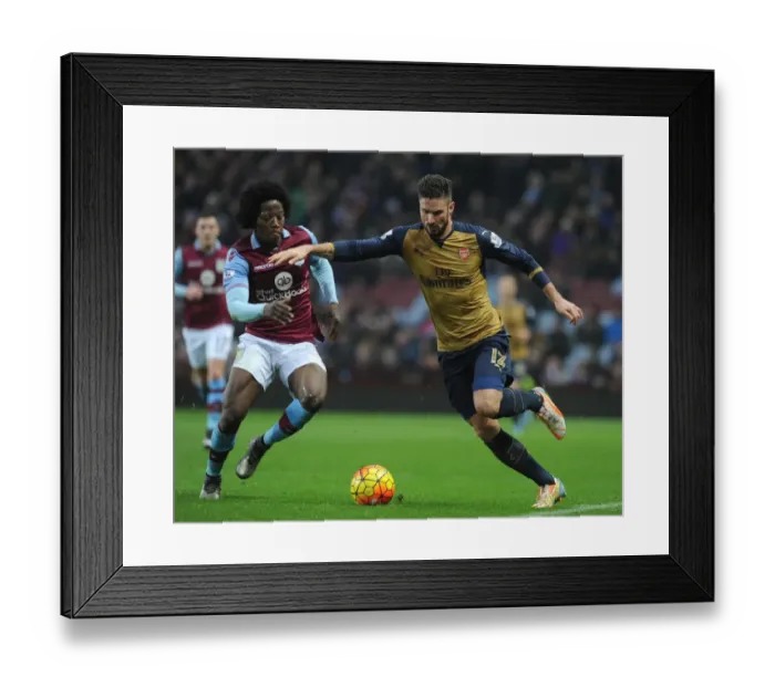 Framed Print : Giroud vs Sanchez: A Battle at the Heart of Aston Villa vs Arsenal (December 2015) Premier League Clash Framed Print : Giroud vs Sanchez: A Battle at the Heart of Aston Villa vs Arsenal (December 2015) Premier League Clash
