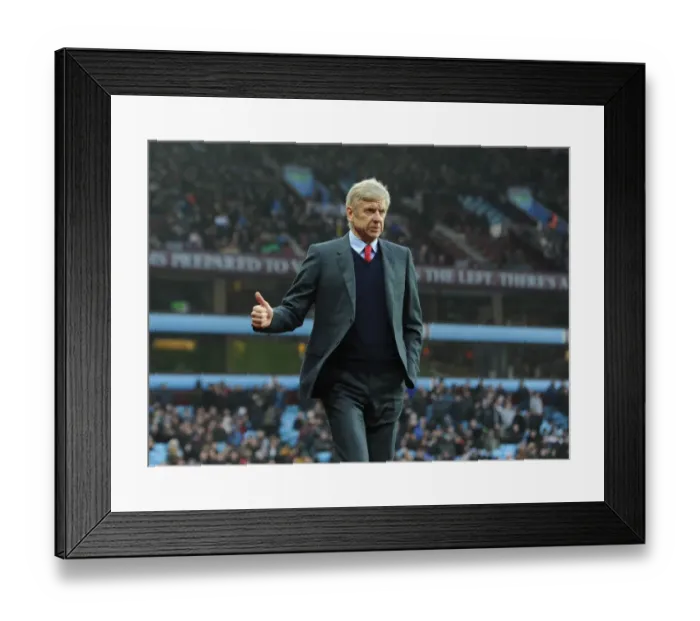 Framed Print : Arsene Wenger Leads Arsenal Against Aston Villa in Premier League (December 2015) Framed Print : Arsene Wenger Leads Arsenal Against Aston Villa in Premier League (December 2015)