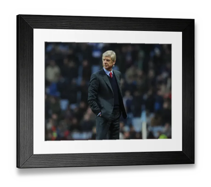 Framed Print : Arsene Wenger Leads Arsenal Against Aston Villa in Premier League Clash (December 2015) Framed Print : Arsene Wenger Leads Arsenal Against Aston Villa in Premier League Clash (December 2015)