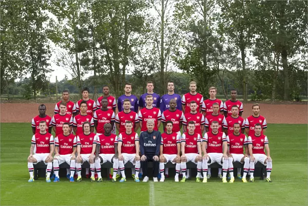 Arsenal First Team 2013-14: The Complete Squad at London Colney
