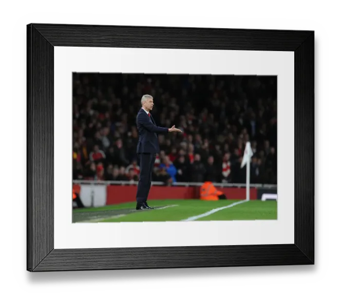 Framed Print : Arsene Wenger Leads Arsenal Against Manchester City in Premier League Clash (December 2015) Framed Print : Arsene Wenger Leads Arsenal Against Manchester City in Premier League Clash (December 2015)
