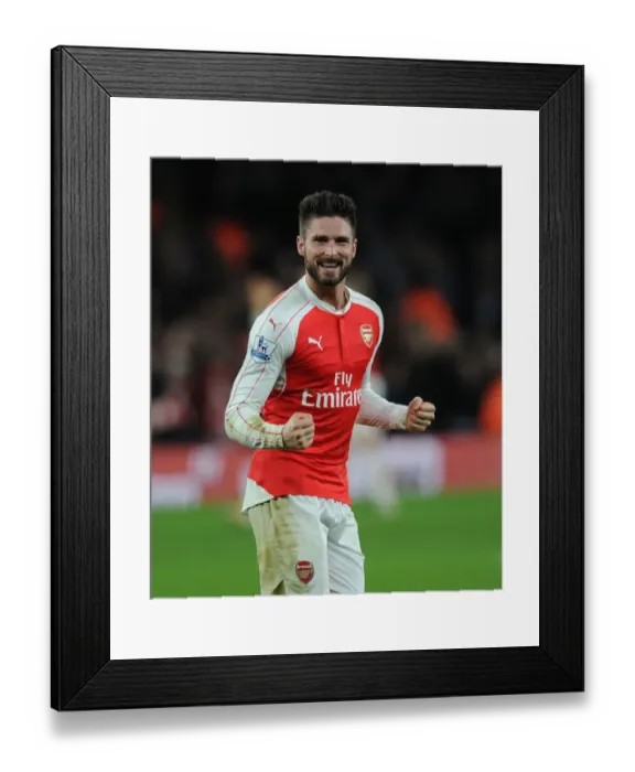 Framed Print : Giroud's Last-Minute Goal: Arsenal Secures Dramatic Victory Over Manchester City (2015-16) Framed Print : Giroud's Last-Minute Goal: Arsenal Secures Dramatic Victory Over Manchester City (2015-16)