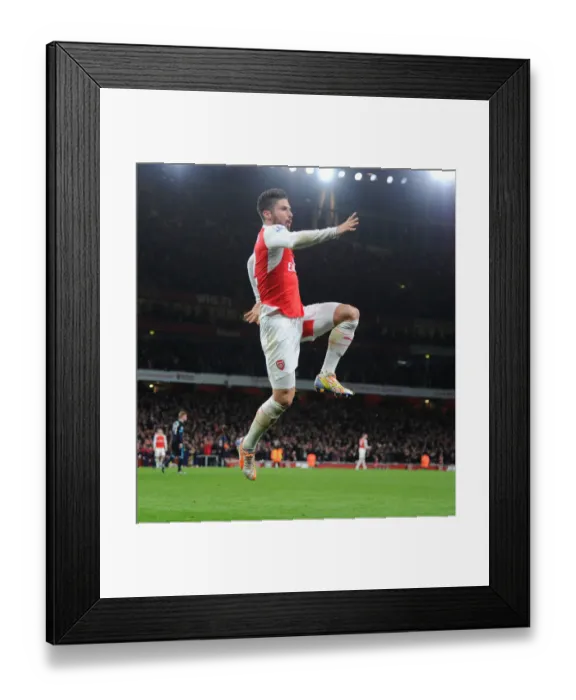 Framed Print : Giroud's Brace: Arsenal's Victory Over Manchester City (2015-16)