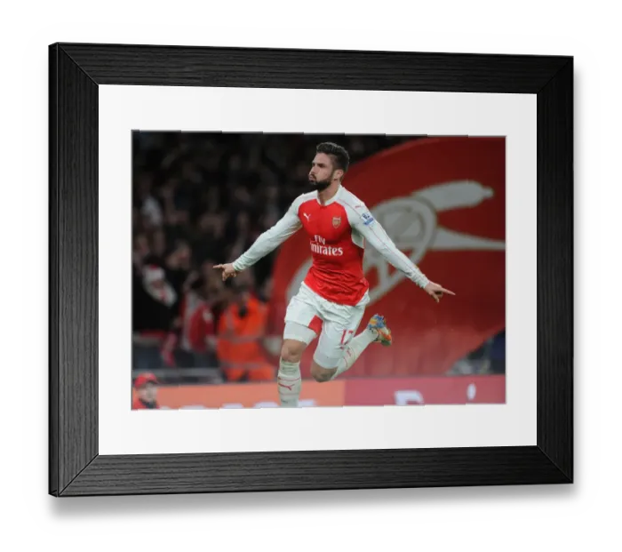 Framed Print : Giroud's Brace: Arsenal's Premier League Victory Over Manchester City (December 2015) Framed Print : Giroud's Brace: Arsenal's Premier League Victory Over Manchester City (December 2015)