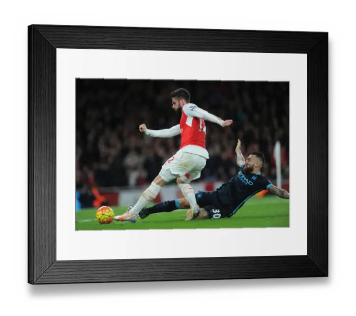 Framed Print : Giroud's Pressure-Cooker Goal: Arsenal's Victory Against Manchester City, Premier League 2015-16 Framed Print : Giroud's Pressure-Cooker Goal: Arsenal's Victory Against Manchester City, Premier League 2015-16