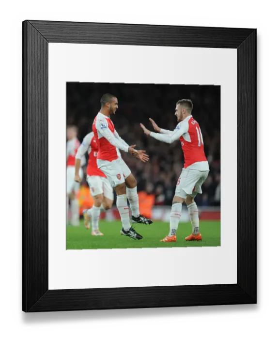 Framed Print : Theo Walcott's Thrilling Goal Celebration: Arsenal vs Manchester City, Premier League 2015-16 Framed Print : Theo Walcott's Thrilling Goal Celebration: Arsenal vs Manchester City, Premier League 2015-16